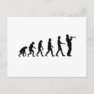 Trumpet Evolution Postcard
