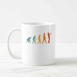 Trumpet Evolution Retro Player Musician Coffee Mug