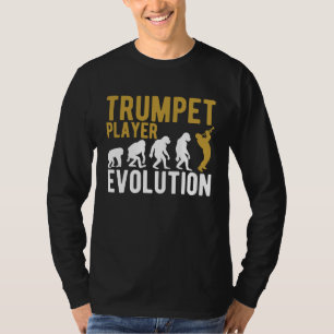 Trumpet Evolution Trumpet Jazz Sheet Music Jazz Mu T-Shirt