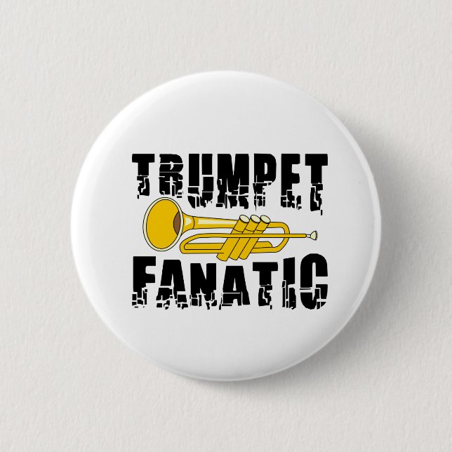 Trumpet Fanatic 2 Inch Round Button (Front)