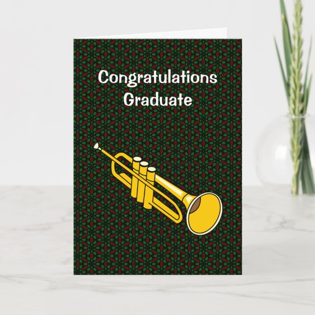 Trumpet Graduation Card (Front)