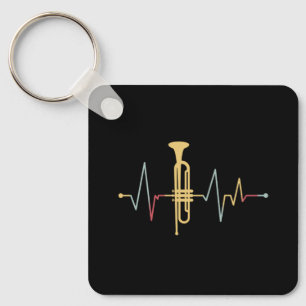 Trumpet Heartbeat Keychain