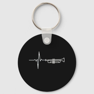 Trumpet Heartbeat Keychain