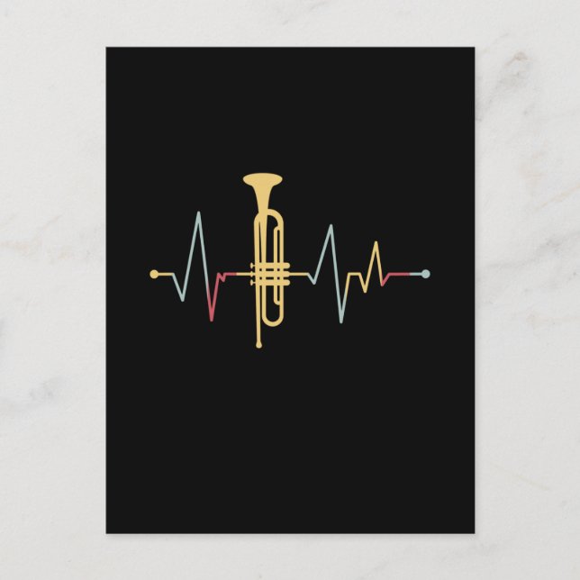 Trumpet Heartbeat Postcard (Front)