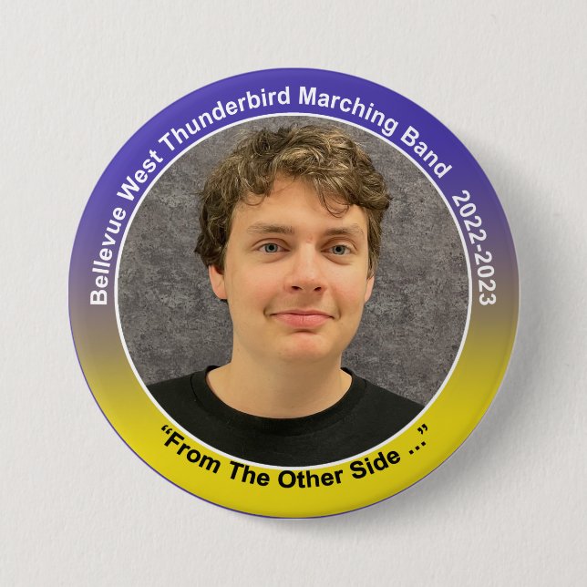 Trumpet James 11 3 Inch Round Button (Front)