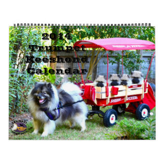 Trumpet Keeshond Calendar
