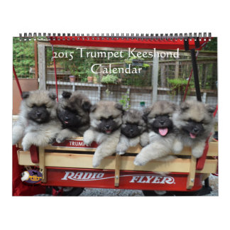 Trumpet Keeshond Calendar