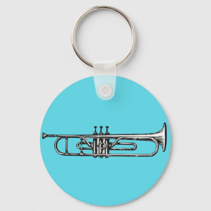 Trumpet Keychain