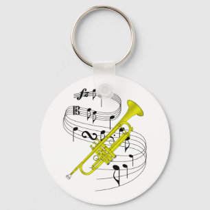 Trumpet Keychain