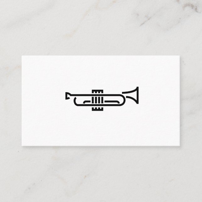 Trumpet Logo - Business Card (Front)