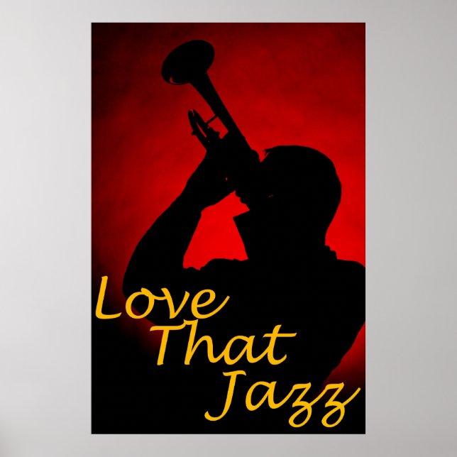 Trumpet "Love That Jazz" Poster (Front)