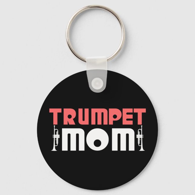 Trumpet Mom Keychain (Front)