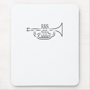 trumpet mouse pad