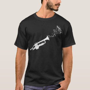Trumpet Music Notes Trumpet Player  T-Shirt