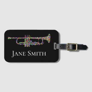 Trumpet name brass instrument case luggage tag