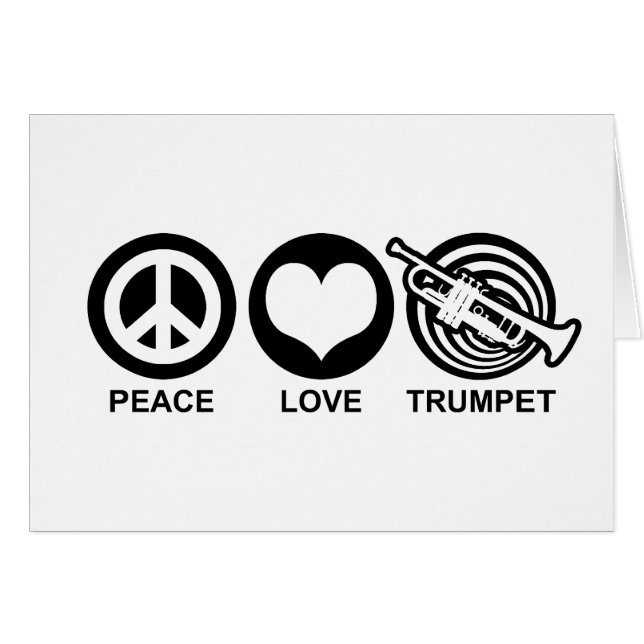 Trumpet Peace Love (Devant horizontal)
