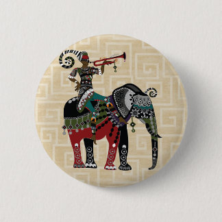 Trumpet Player 2 Inch Round Button