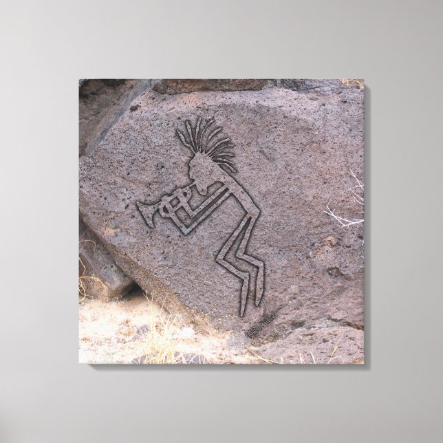 Trumpet Player Canvas Print (Front)