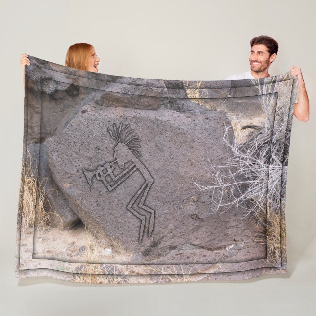 Trumpet Player Fleece Blanket (In Situ)