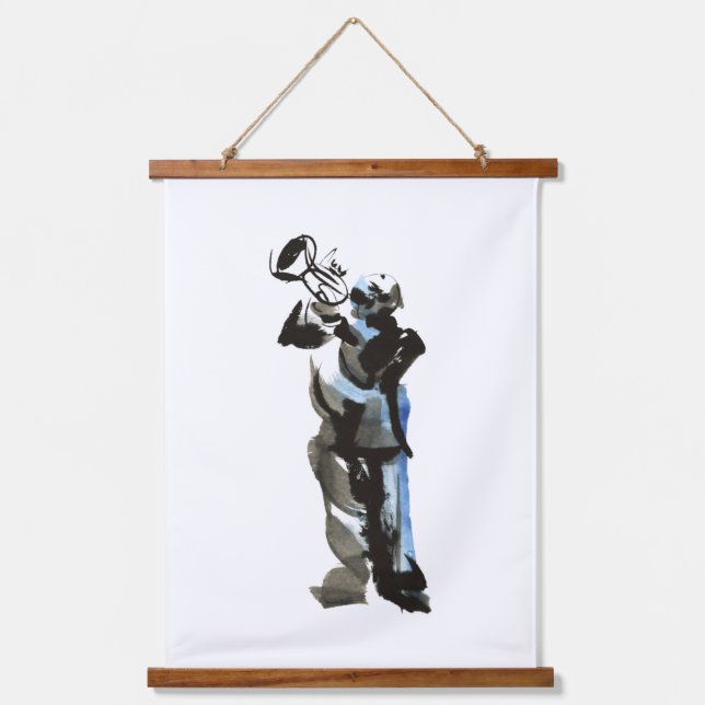 Trumpet Player Hanging Tapestry (Front)