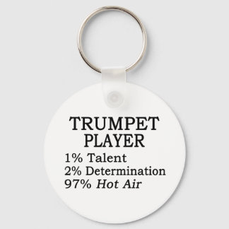 Trumpet Player Hot Air Keychain