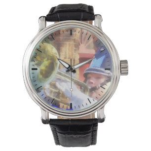 Trumpet Player in Marching Band Watch