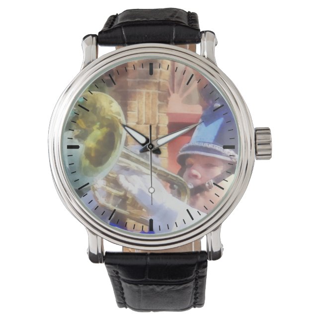 Trumpet Player in Marching Band Watch (Front)