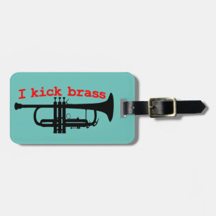 Trumpet Player Luggage Tag