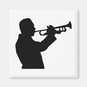 Trumpet Player Magnet