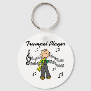 Trumpet Player T-shirts and Gifts Keychain