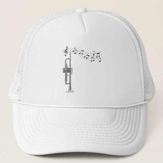 Trumpet Player Trucker Hat (Front)