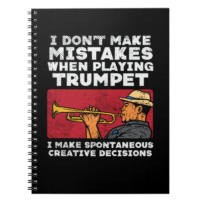 Trumpet - Playing A Trumpet Notebook (Front)