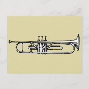 Trumpet Postcard