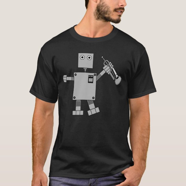 Trumpet Robot T-Shirt (Front)