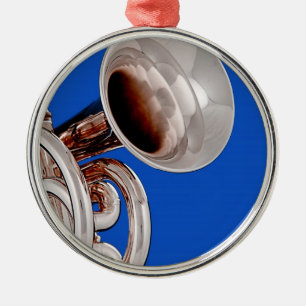 Trumpet Round Ornament