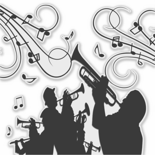 Trumpet Section Jazz Music (Front)
