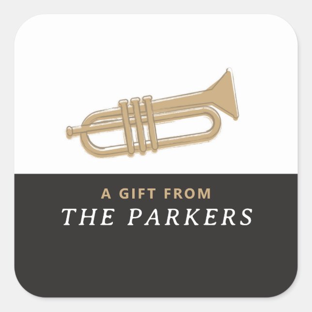 TRUMPET SQUARE STICKER (Front)