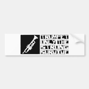 Trumpet Survive Bumper Sticker
