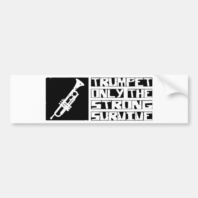 Trumpet Survive Bumper Sticker (Front)