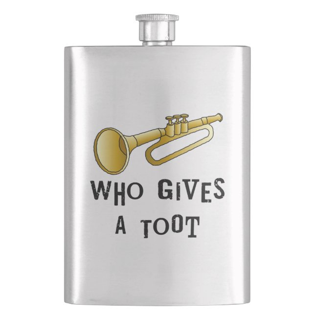 Trumpet Toot Hip Flask (Front)