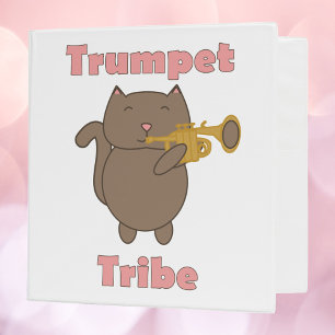 Trumpet Tribe Cat Funny Binder