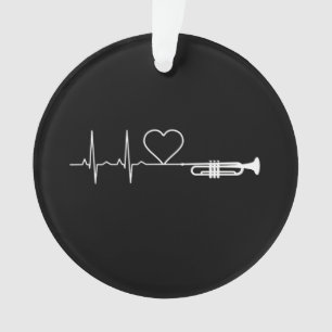 Trumpet - Trumpet Heartbeat Gift Ornament