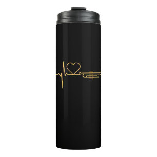 Trumpet - Trumpet Heartbeat Gift Thermal Tumbler