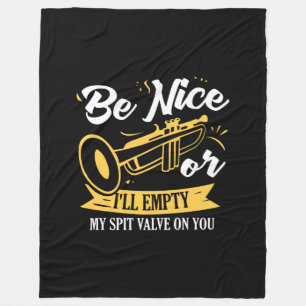 Trumpet Trumpet Player Gift Funny Trumpet Fleece Blanket