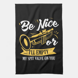 Trumpet Trumpet Player Gift Funny Trumpet Kitchen Towel