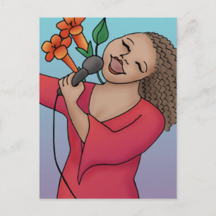 Trumpet Vine Singer Postcard