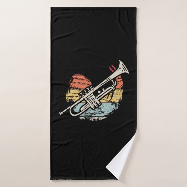 Trumpet Vintage (Serviette de bain)