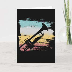 Trumpet Vintage Card