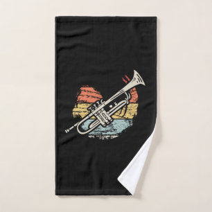 Trumpet Vintage  Hand Towel