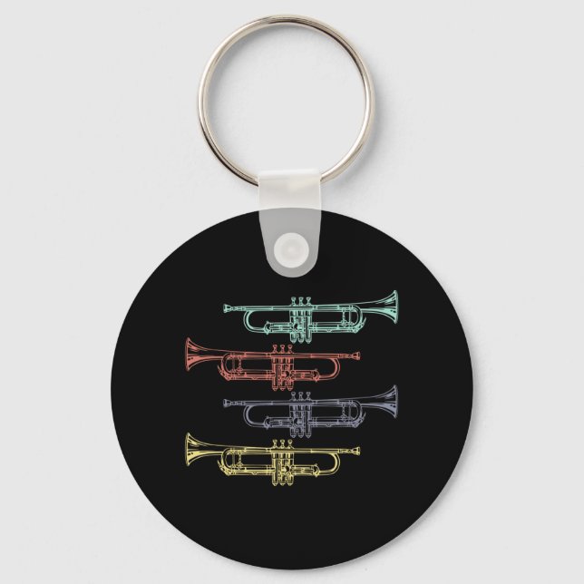 Trumpet Vintage Keychain (Front)